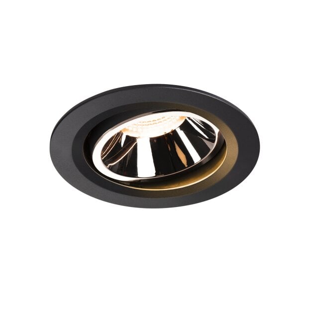 SLV 1003633 NUMINOS® MOVE DL L Indoor LED Deckeneinbauleuchte Schwarz/Chrom 2700K 55° dreh- und schwenkbar