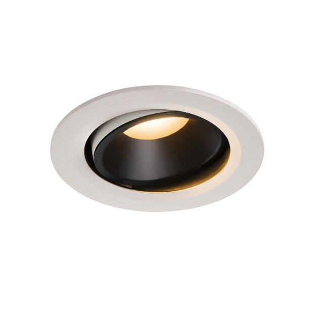 SLV 1003637 NUMINOS® MOVE DL L Indoor LED Deckeneinbauleuchte Weiß/Schwarz 2700K 20° dreh- und schwenkbar