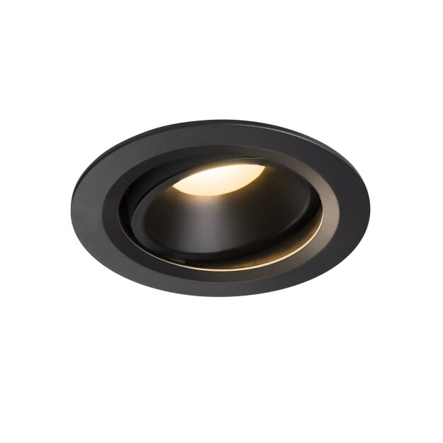 SLV 1003655 NUMINOS® MOVE DL L Indoor LED Deckeneinbauleuchte Schwarz/Schwarz 3000K 55° dreh- und schwenkbar