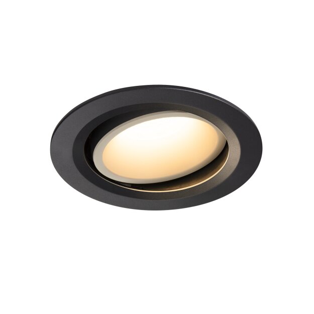 SLV 1003656 NUMINOS® MOVE DL L Indoor LED Deckeneinbauleuchte Schwarz/Weiß 3000K 55° dreh- und schwenkbar