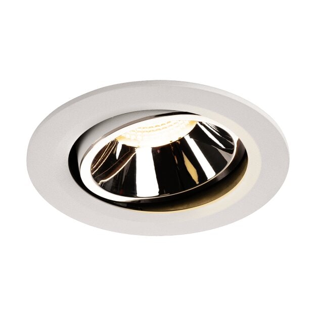 SLV 1003663 NUMINOS® MOVE DL L Indoor LED Deckeneinbauleuchte Weiß/Chrom 3000K 20° dreh- und schwenkbar