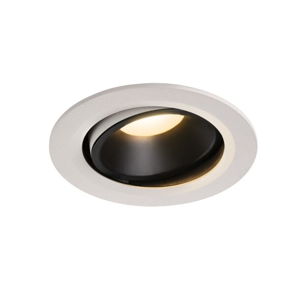 SLV 1003664 NUMINOS® MOVE DL L Indoor LED Deckeneinbauleuchte Weiß/Schwarz 3000K 40° dreh- und schwenkbar