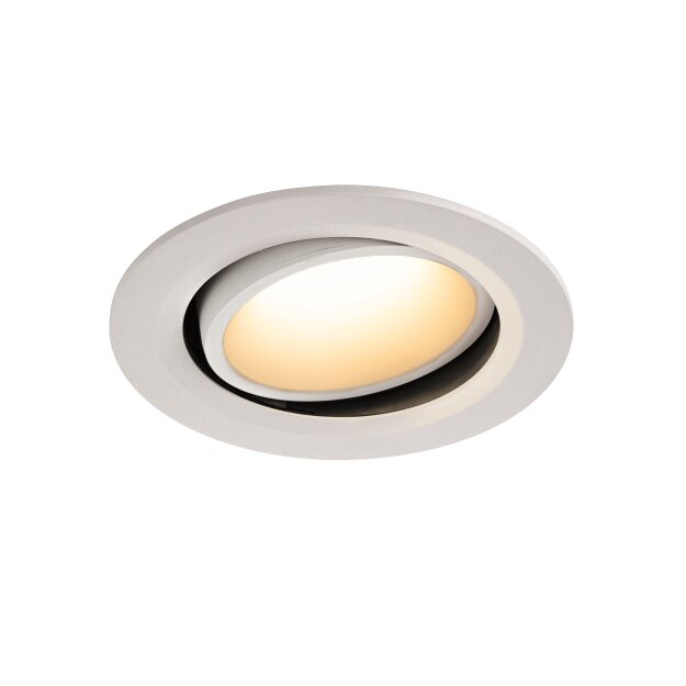 SLV 1003665 NUMINOS® MOVE DL L Indoor LED Deckeneinbauleuchte Weiß/Weiß 3000K 40° dreh- und schwenkbar