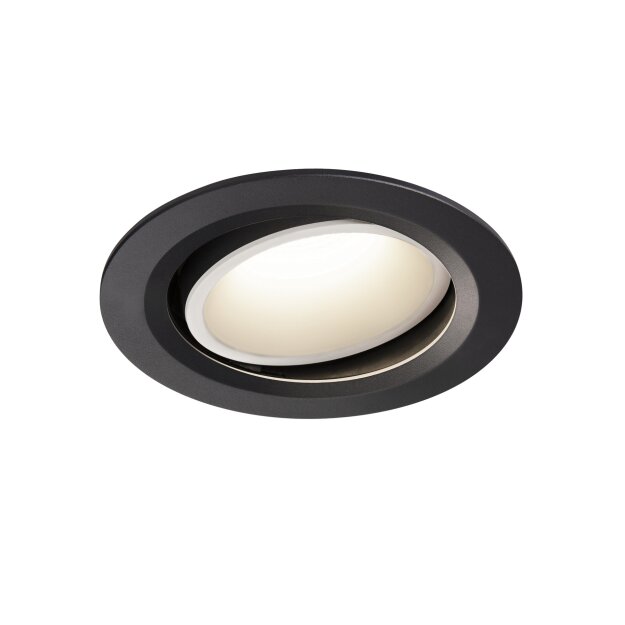 SLV 1003674 NUMINOS® MOVE DL L Indoor LED Deckeneinbauleuchte Schwarz/Weiß 4000K 20° dreh- und schwenkbar