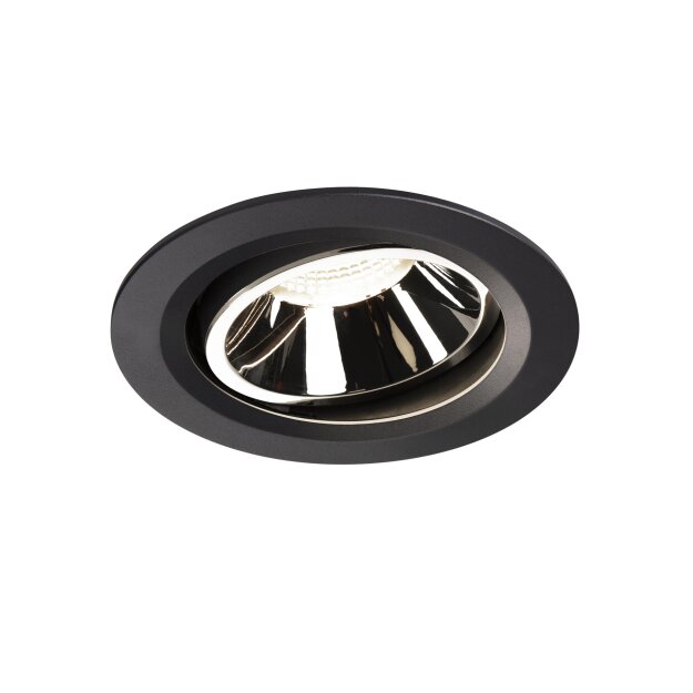 SLV 1003675 NUMINOS® MOVE DL L Indoor LED Deckeneinbauleuchte Schwarz/Chrom 4000K 20° dreh- und schwenkbar