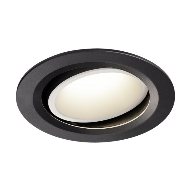 SLV 1003677 NUMINOS® MOVE DL L Indoor LED Deckeneinbauleuchte Schwarz/Weiß 4000K 40° dreh- und schwenkbar