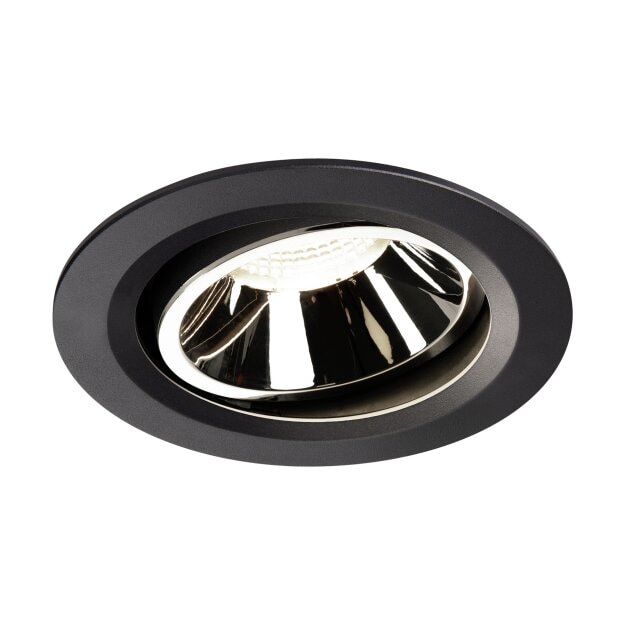 SLV 1003681 NUMINOS® MOVE DL L Indoor LED Deckeneinbauleuchte Schwarz/Chrom 4000K 55° dreh- und schwenkbar