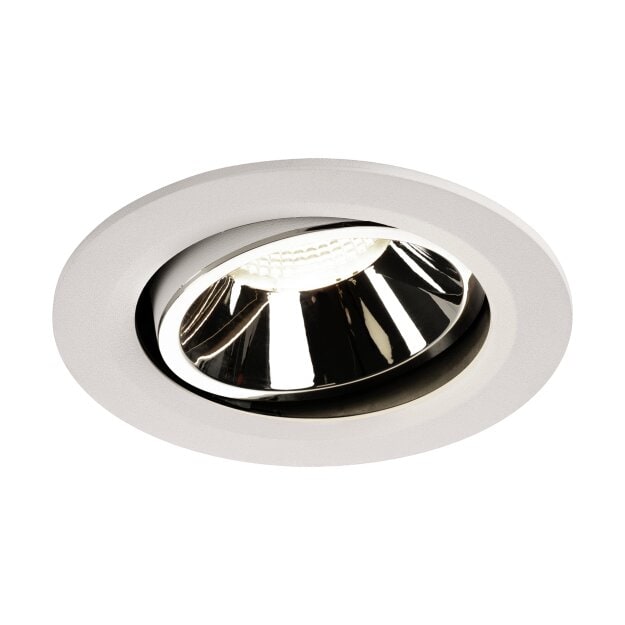 SLV 1003687 NUMINOS® MOVE DL L Indoor LED Deckeneinbauleuchte Weiß/Chrom 4000K 20° dreh- und schwenkbar