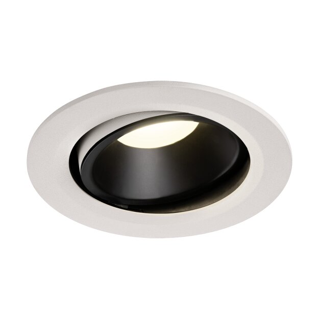 SLV 1003688 NUMINOS® MOVE DL L Indoor LED Deckeneinbauleuchte Weiß/Schwarz 4000K 40° dreh- und schwenkbar