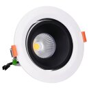 SLV 1003688 NUMINOS® MOVE DL L Indoor LED Deckeneinbauleuchte Weiß/Schwarz 4000K 40° dreh- und schwenkbar