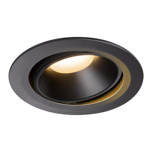 SLV 1003697 NUMINOS® MOVE DL XL Indoor LED Deckeneinbauleuchte Schwarz/Schwarz 2700K 20° dreh- und schwenkbar