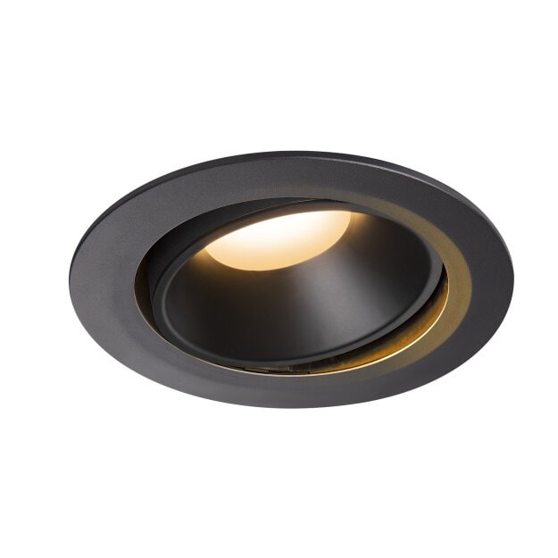 SLV 1003700 NUMINOS® MOVE DL XL Indoor LED Deckeneinbauleuchte Schwarz/Schwarz 2700K 40° dreh- und schwenkbar