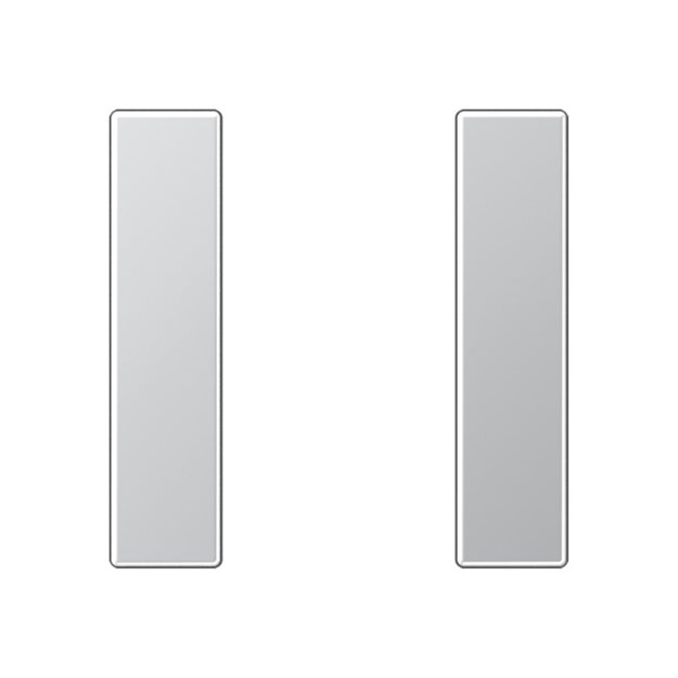 Jung A501TSAAL Tastensatz komplett 1fach (lackiertes Aluminium) Aluminium Serie A