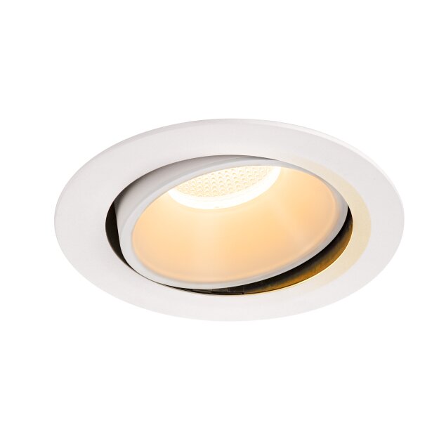 SLV 1003710 NUMINOS® MOVE DL XL Indoor LED Deckeneinbauleuchte Weiß/Weiß 2700K 20° dreh- und schwenkbar