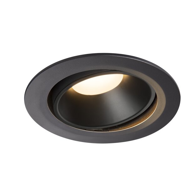 SLV 1003727 NUMINOS® MOVE DL XL Indoor LED Deckeneinbauleuchte Schwarz/Schwarz 3000K 55° dreh- und schwenkbar