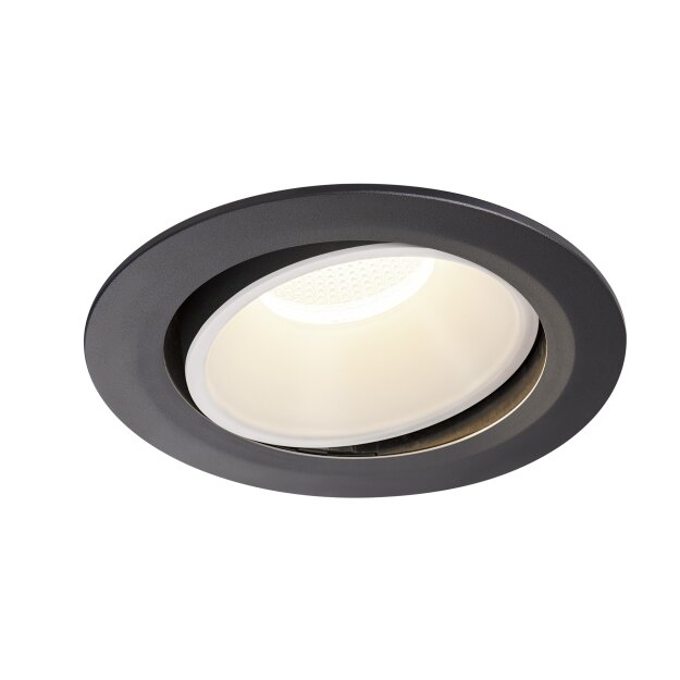 SLV 1003746 NUMINOS® MOVE DL XL Indoor LED Deckeneinbauleuchte Schwarz/Weiß 4000K 20° dreh- und schwenkbar