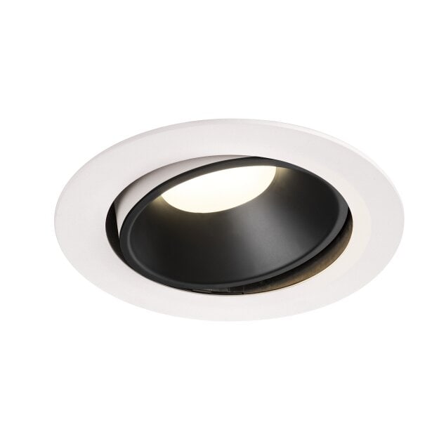 SLV 1003757 NUMINOS® MOVE DL XL Indoor LED Deckeneinbauleuchte Weiß/Schwarz 4000K 20° dreh- und schwenkbar