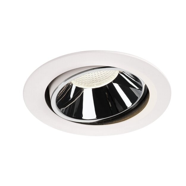 SLV 1003765 NUMINOS® MOVE DL XL Indoor LED Deckeneinbauleuchte Weiß/Chrom 4000K 55° dreh- und schwenkbar