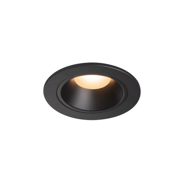 SLV 1003772 NUMINOS® DL S Indoor LED Deckeneinbauleuchte Schwarz/Schwarz 2700K 40° inkl. Blattfedern