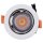SLV 1003774 NUMINOS® DL S Indoor LED Deckeneinbauleuchte Schwarz/Chrom 2700K 40° inkl. Blattfedern