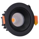 SLV 1003775 NUMINOS® DL S Indoor LED Deckeneinbauleuchte Schwarz/Schwarz 2700K 55° inkl. Blattfedern