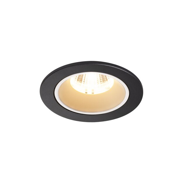 SLV 1003776 NUMINOS® DL S Indoor LED Deckeneinbauleuchte Schwarz/Weiß 2700K 55° inkl. Blattfedern