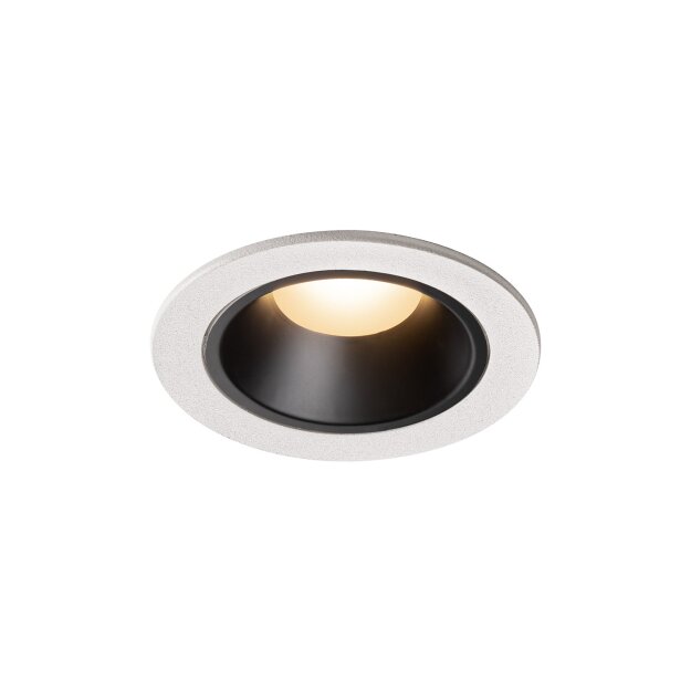 SLV 1003784 NUMINOS® DL S Indoor LED Deckeneinbauleuchte Weiß/Schwarz 2700K 40° inkl. Blattfedern