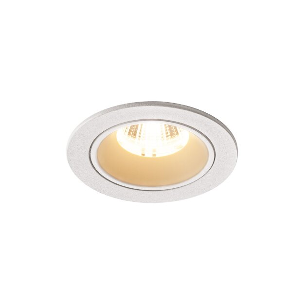 SLV 1003785 NUMINOS® DL S Indoor LED Deckeneinbauleuchte Weiß/Weiß 2700K 40° inkl. Blattfedern