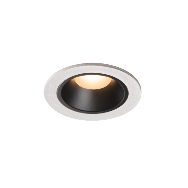 SLV 1003787 NUMINOS® DL S Indoor LED Deckeneinbauleuchte Weiß/Schwarz 2700K 55° inkl. Blattfedern