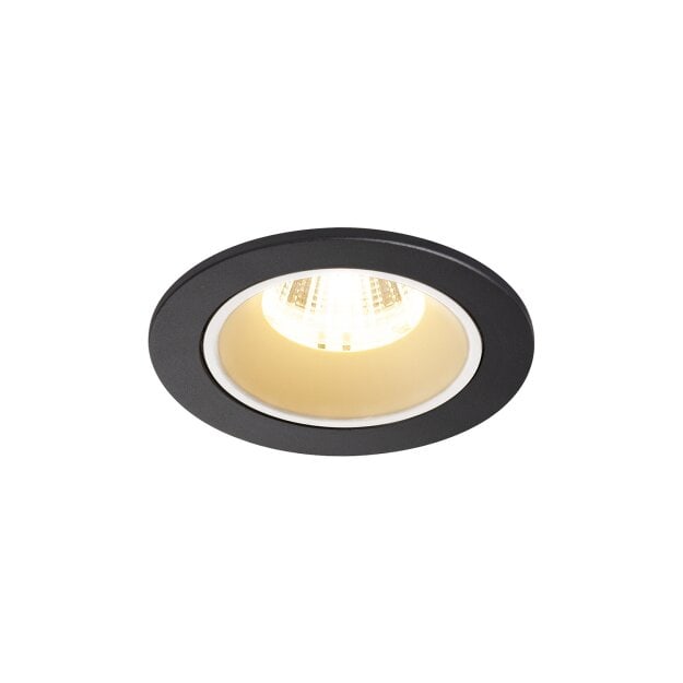 SLV 1003794 NUMINOS® DL S Indoor LED Deckeneinbauleuchte Schwarz/Weiß 3000K 20° inkl. Blattfedern