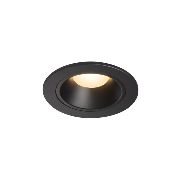 SLV 1003799 NUMINOS® DL S Indoor LED Deckeneinbauleuchte Schwarz/Schwarz 3000K 55° inkl. Blattfedern