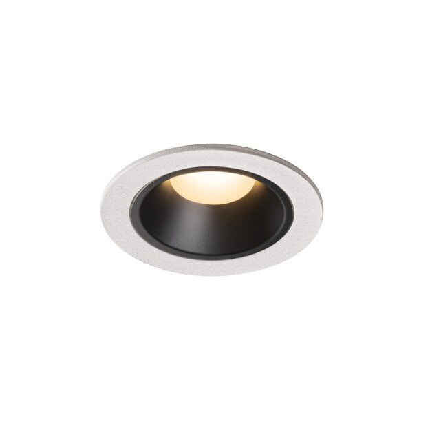 SLV 1003805 NUMINOS® DL S Indoor LED Deckeneinbauleuchte Weiß/Schwarz 3000K 20° inkl. Blattfedern