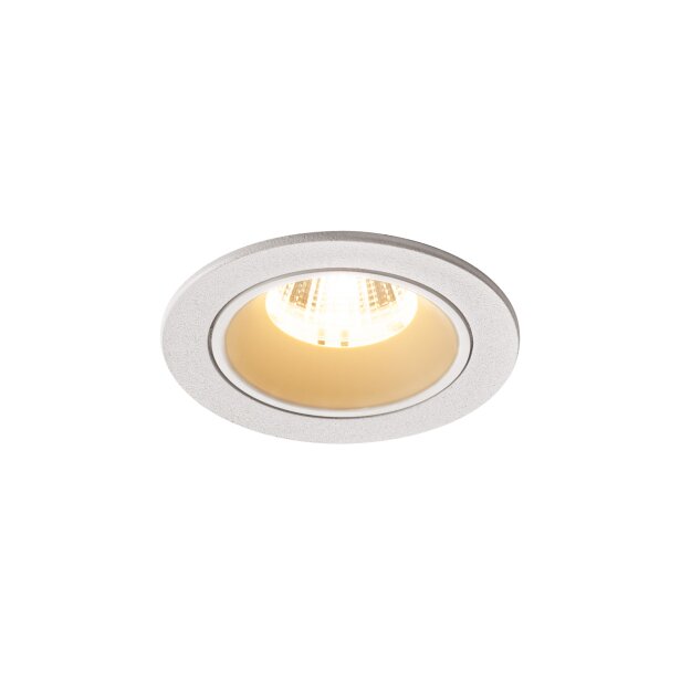 SLV 1003809 NUMINOS® DL S Indoor LED Deckeneinbauleuchte Weiß/Weiß 3000K 40° inkl. Blattfedern