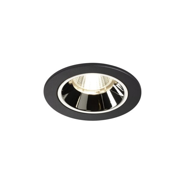 SLV 1003819 NUMINOS® DL S Indoor LED Deckeneinbauleuchte Schwarz/Chrom 4000K 20° inkl. Blattfedern