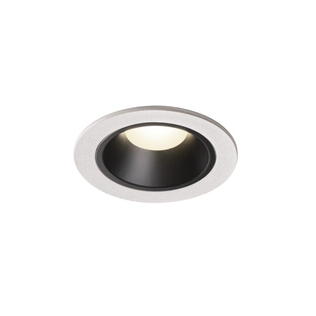 SLV 1003829 NUMINOS® DL S Indoor LED Deckeneinbauleuchte Weiß/Schwarz 4000K 20° inkl. Blattfedern