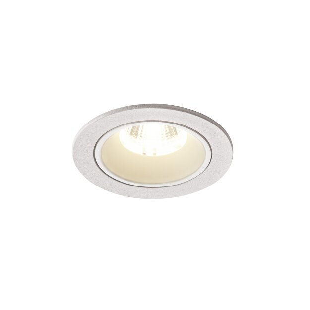 SLV 1003830 NUMINOS® DL S Indoor LED Deckeneinbauleuchte Weiß/Weiß 4000K 20° inkl. Blattfedern