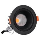 SLV 1003847 NUMINOS® DL M Indoor LED Deckeneinbauleuchte Schwarz/Schwarz 2700K 55° inkl. Blattfedern