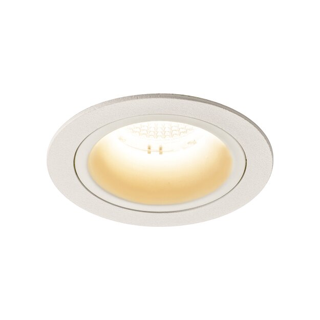 SLV 1003854 NUMINOS® DL M Indoor LED Deckeneinbauleuchte Weiß/Weiß 2700K 20° inkl. Blattfedern
