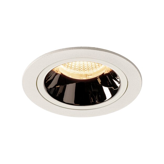 SLV 1003855 NUMINOS® DL M Indoor LED Deckeneinbauleuchte Weiß/Chrom 2700K 20° inkl. Blattfedern