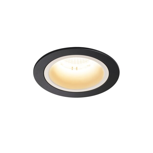 SLV 1003866 NUMINOS® DL M Indoor LED Deckeneinbauleuchte Schwarz/Weiß 3000K 20° inkl. Blattfedern
