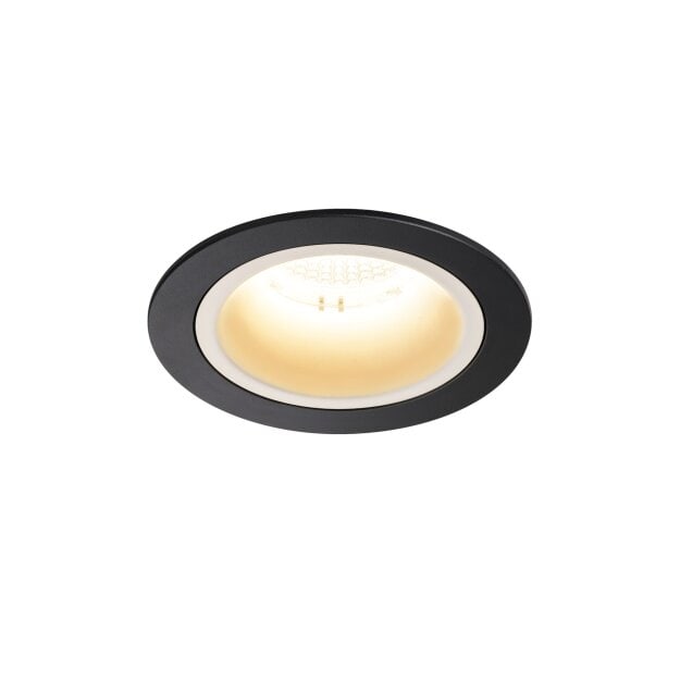 SLV 1003869 NUMINOS® DL M Indoor LED Deckeneinbauleuchte Schwarz/Weiß 3000K 40° inkl. Blattfedern
