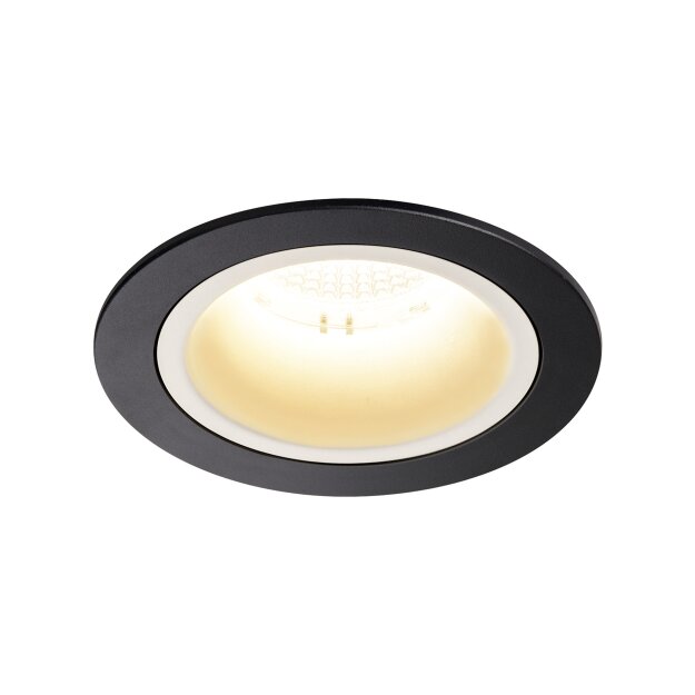 SLV 1003872 NUMINOS® DL M Indoor LED Deckeneinbauleuchte Schwarz/Weiß 3000K 55° inkl. Blattfedern