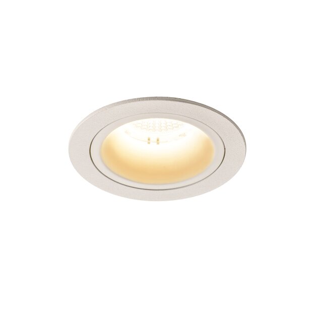 SLV 1003878 NUMINOS® DL M Indoor LED Deckeneinbauleuchte Weiß/Weiß 3000K 20° inkl. Blattfedern