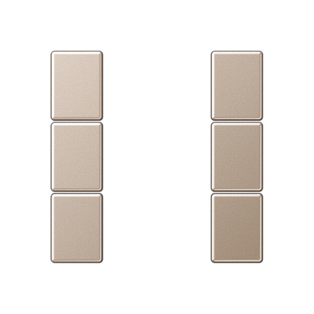 Jung A503TSACH Tastensatz komplett 3fach Champagner Serie A
