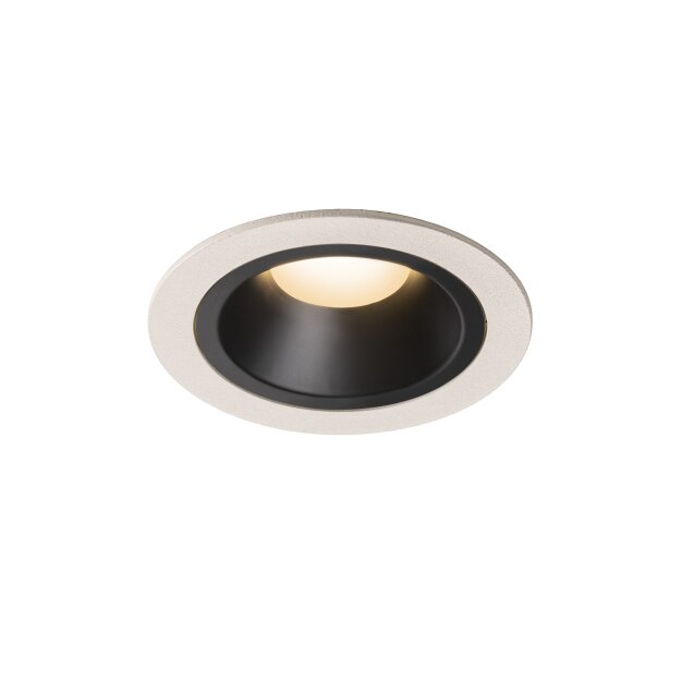 SLV 1003883 NUMINOS® DL M Indoor LED Deckeneinbauleuchte Weiß/Schwarz 3000K 55° inkl. Blattfedern