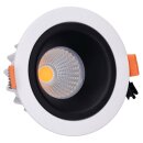 SLV 1003883 NUMINOS® DL M Indoor LED Deckeneinbauleuchte Weiß/Schwarz 3000K 55° inkl. Blattfedern