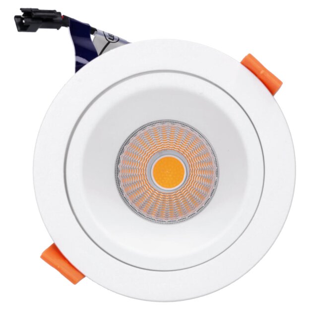 SLV 1003884 NUMINOS® DL M Indoor LED Deckeneinbauleuchte Weiß/Weiß 3000K 55° inkl. Blattfedern