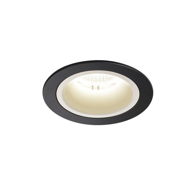 SLV 1003890 NUMINOS® DL M Indoor LED Deckeneinbauleuchte Schwarz/Weiß 4000K 20° inkl. Blattfedern