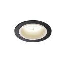 SLV 1003896 NUMINOS® DL M Indoor LED Deckeneinbauleuchte Schwarz/Weiß 4000K 55° inkl. Blattfedern