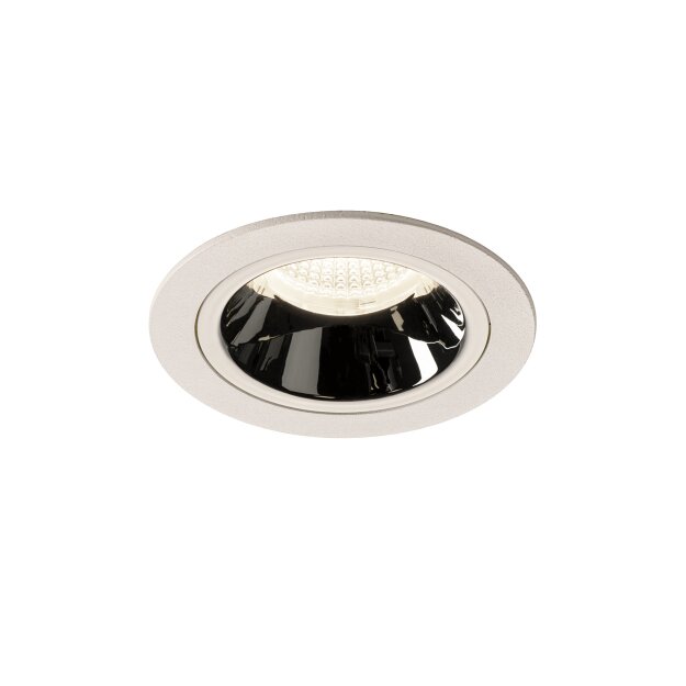 SLV 1003903 NUMINOS® DL M Indoor LED Deckeneinbauleuchte Weiß/Chrom 4000K 20° inkl. Blattfedern